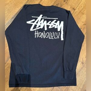 Stussy Honolulu Black Long Sleeve Tee